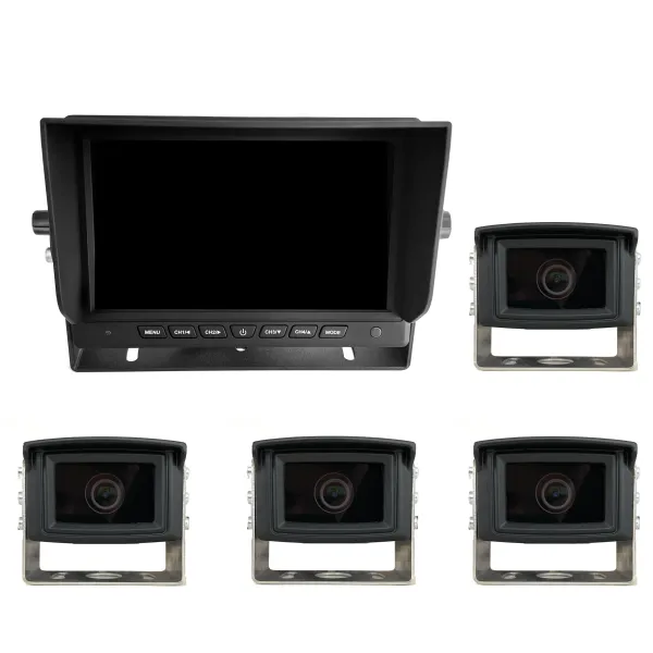 7" AHD Kamerasystem QUAD mit 4x HD Kamera 7" AHD Kamerasystem QUAD mit 4x HD Kamera